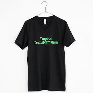Black DOT V-Cut T Shirt