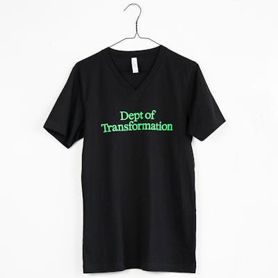 Black DOT V-Cut T Shirt