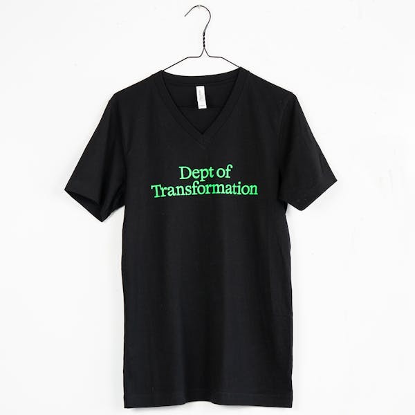 Black DOT V-Cut T Shirt
