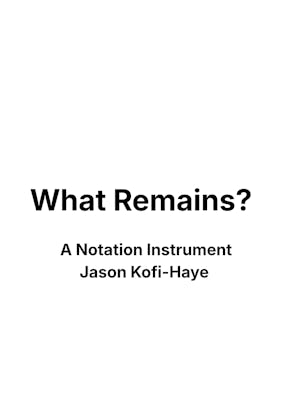 What Remains ?
