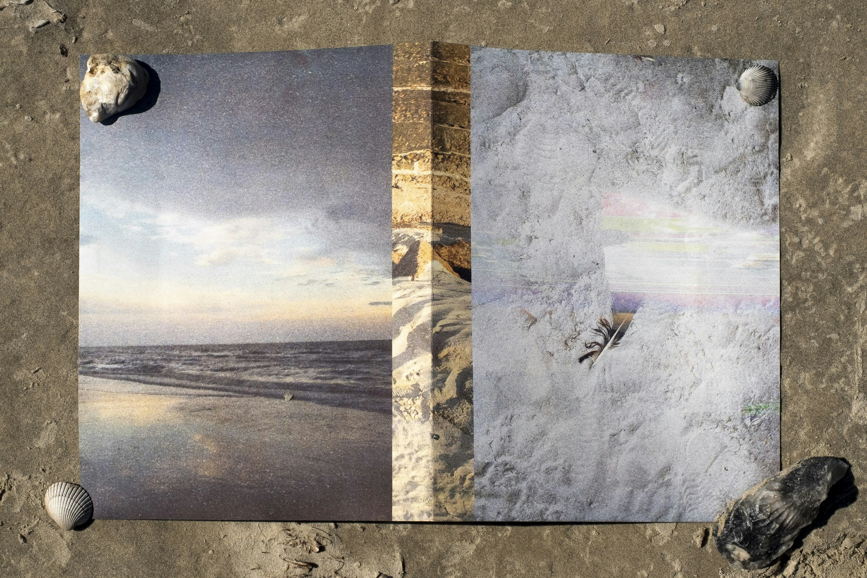 Front and back over when removed from the book