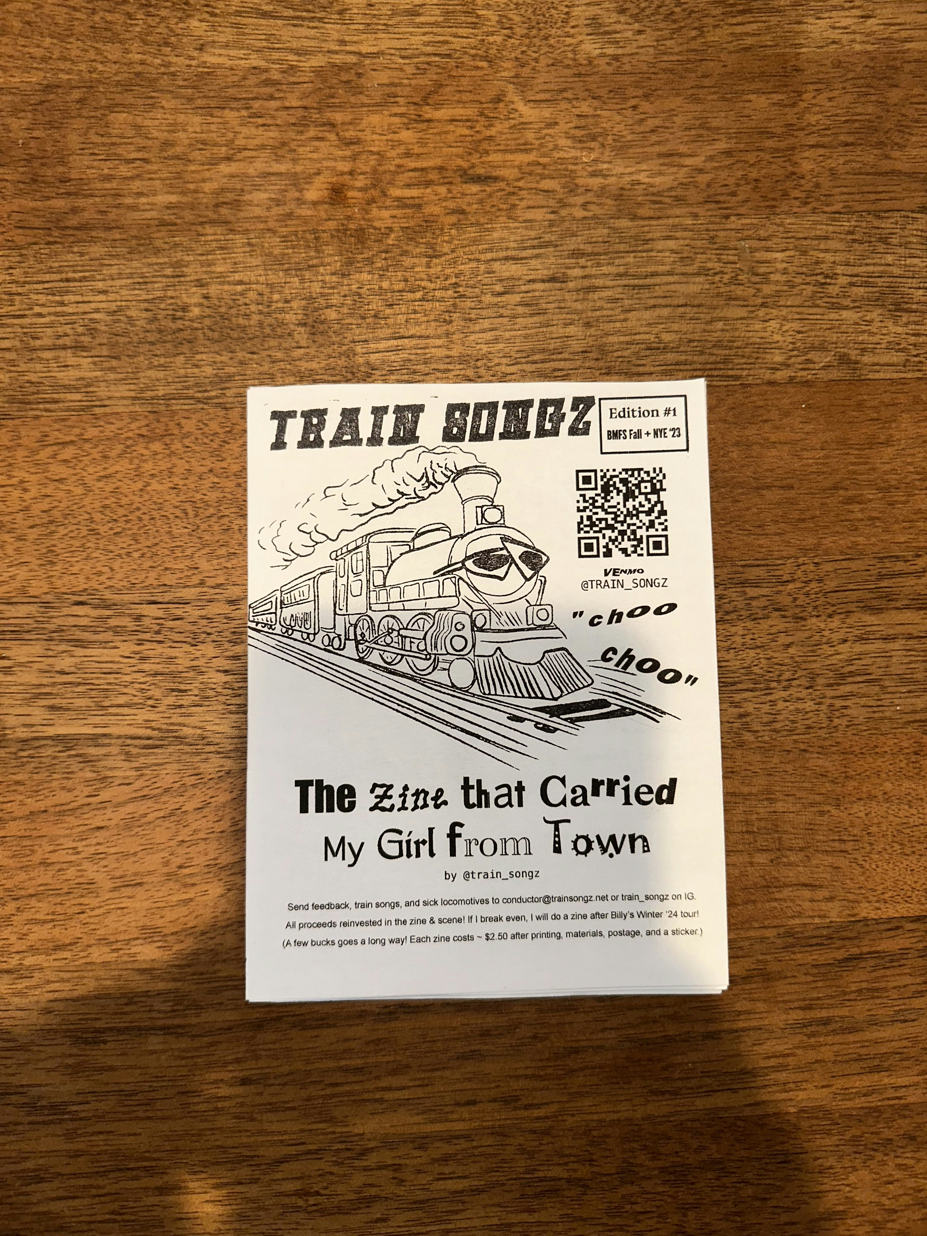 The cover page of the first issue of Train Songz.