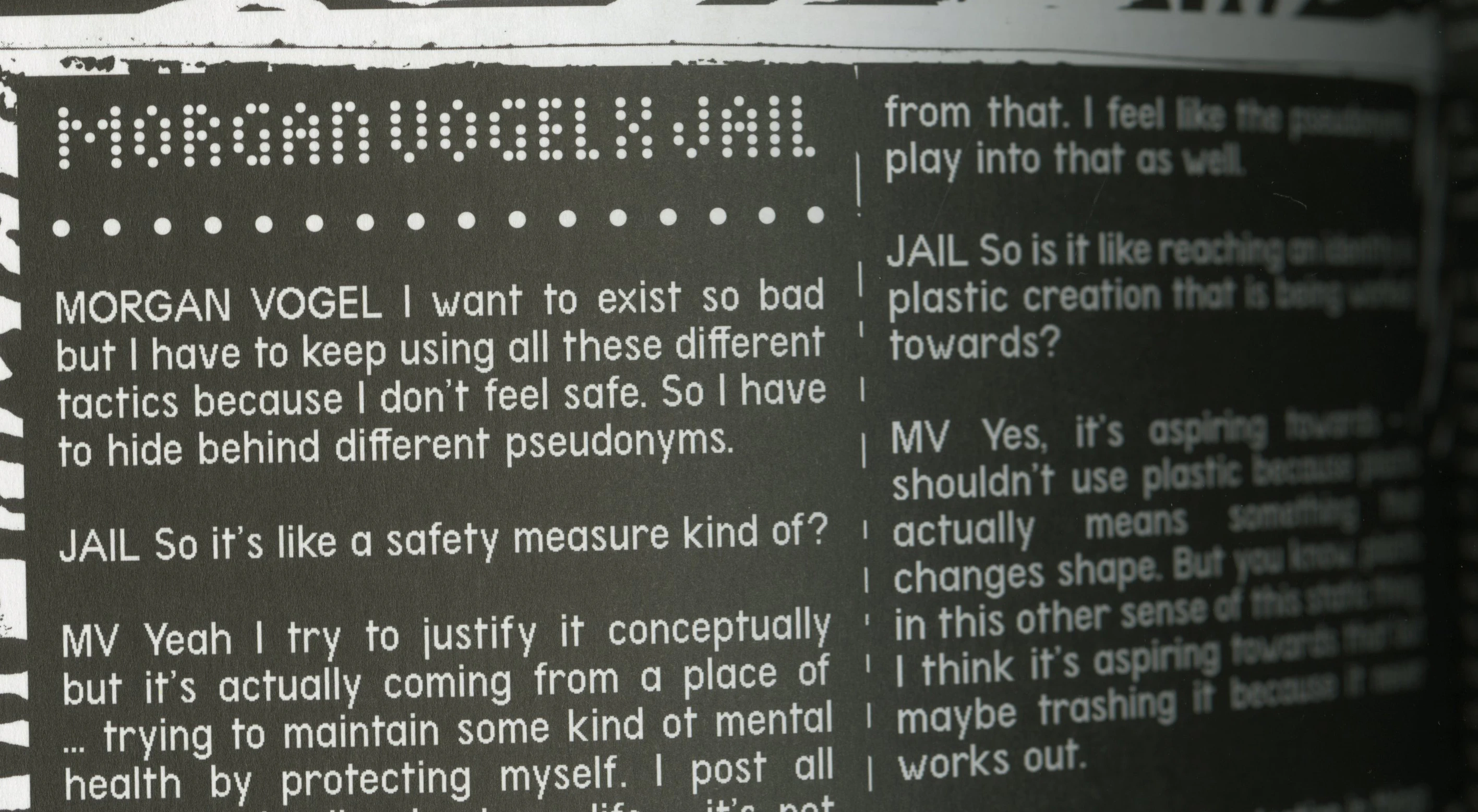 morgan vogel × jail interview [2016]