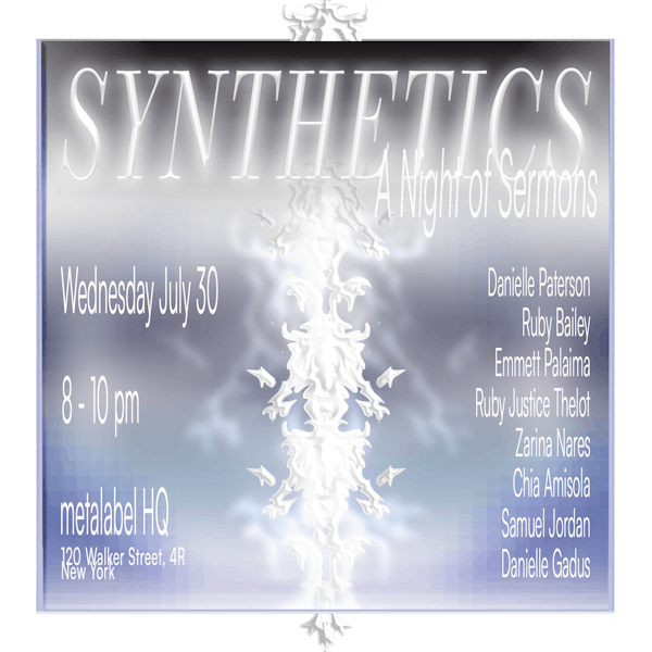 SYNTHETICS: A Night of Sermons