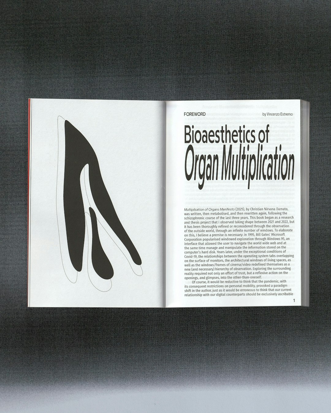 Foreword Page Scan of Multiplication of Organs Manifesto