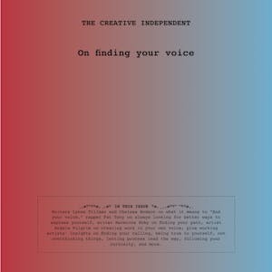 On finding your voice