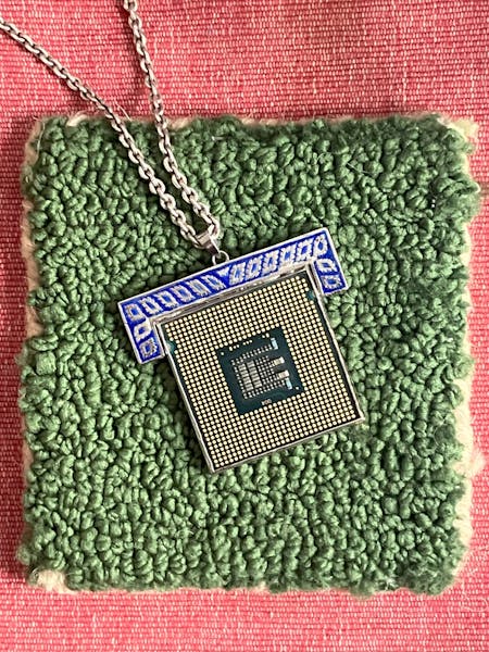 Antithesis - Intel pentium silver pendant