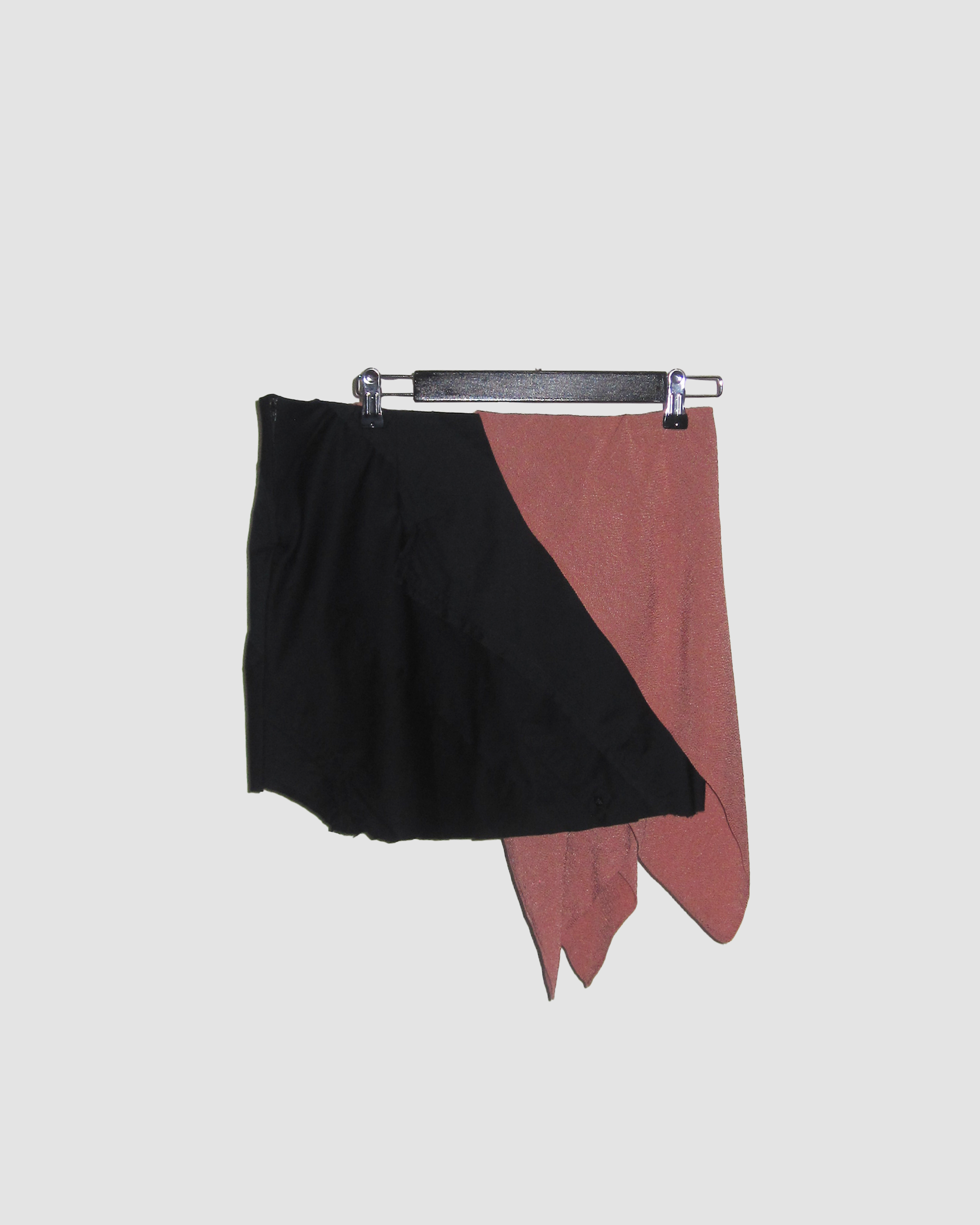 Hestia Skirt - Main: 100% Cotton, Draped detail: 100% Silk