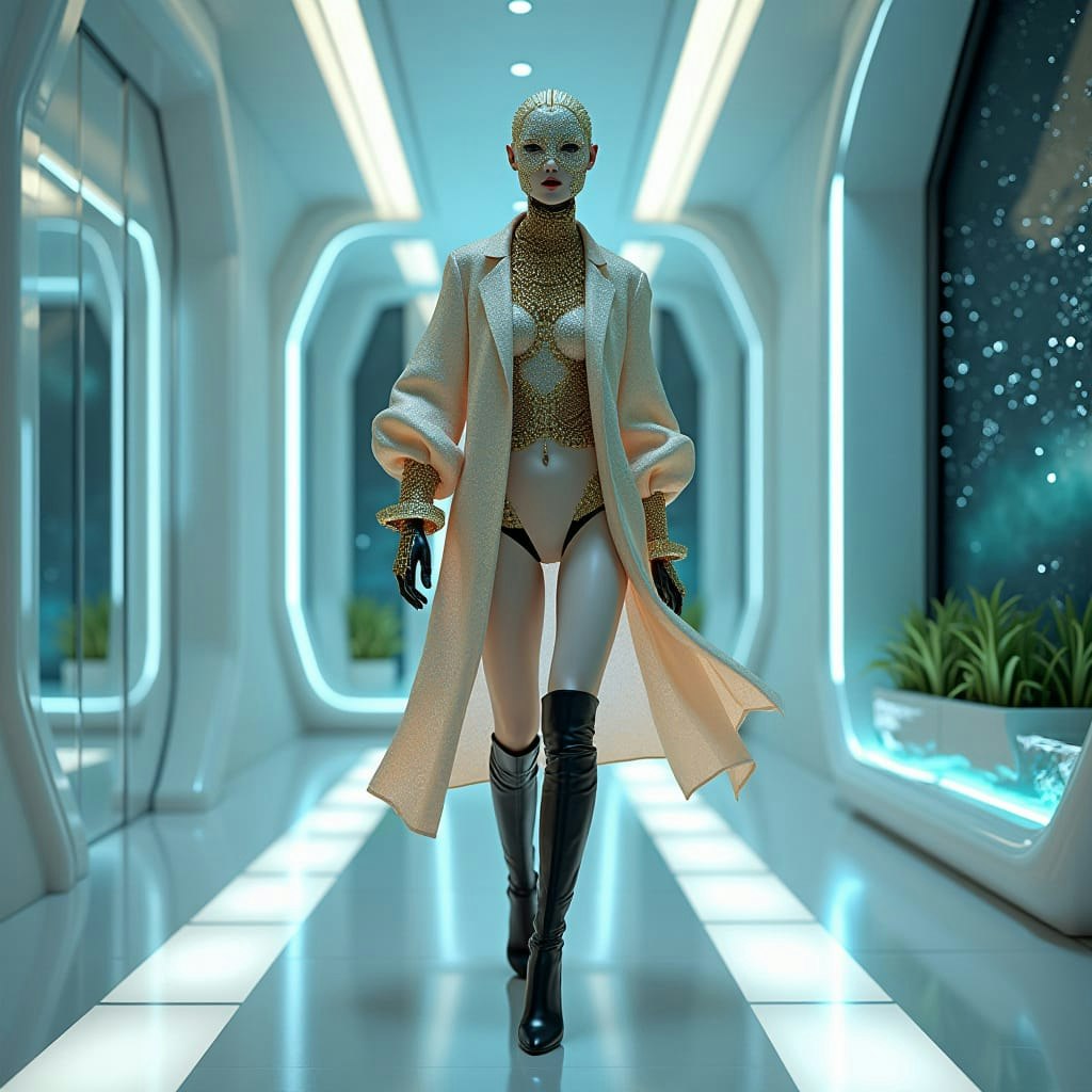 A Futuristic Elite AI Android Model