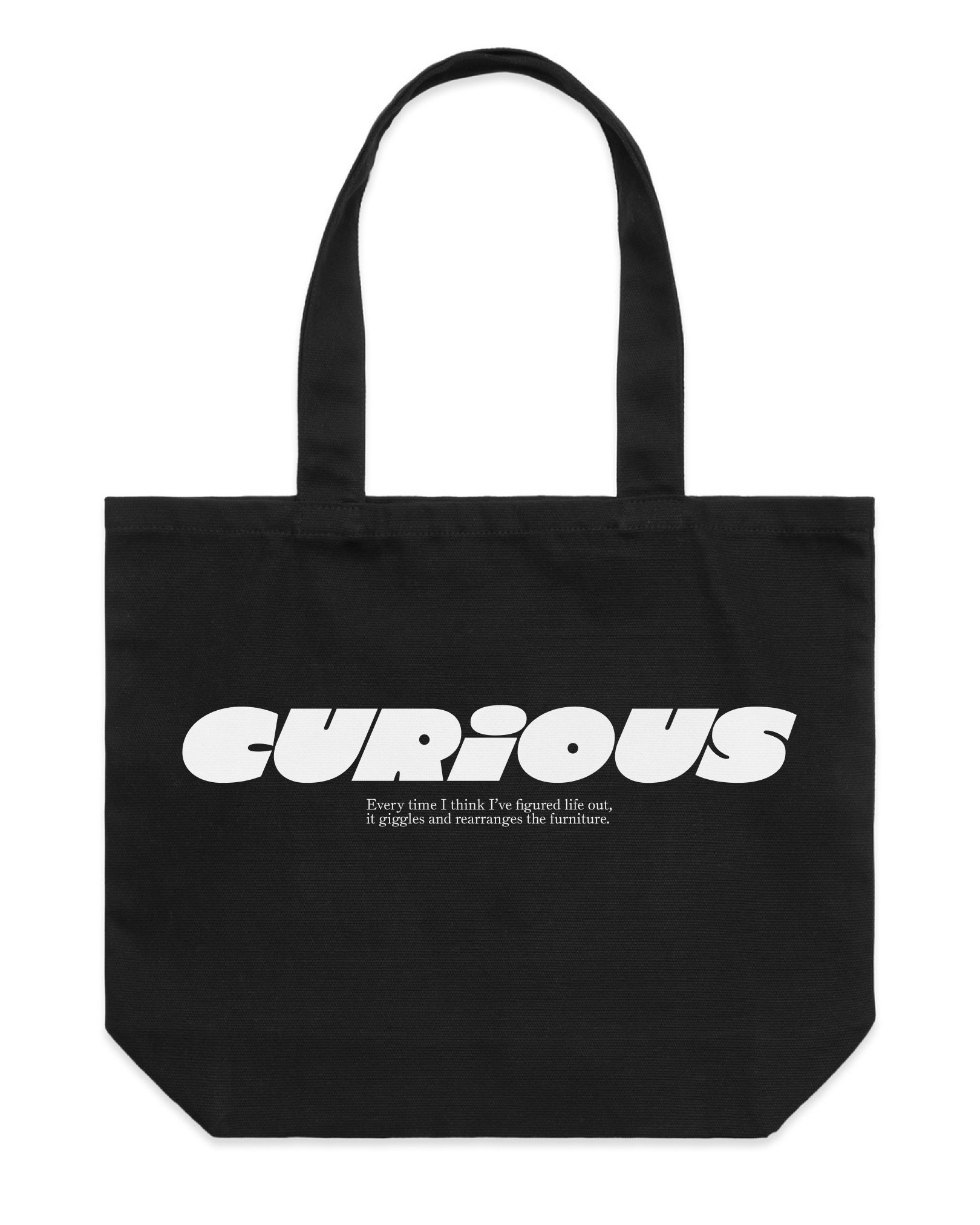 ABC tote bag (Black & White) Back