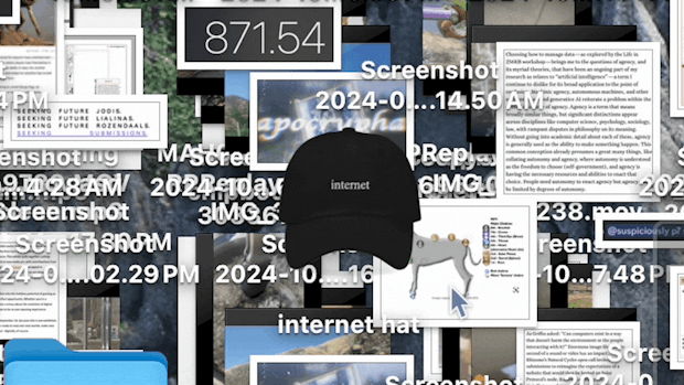 internet hat cover art