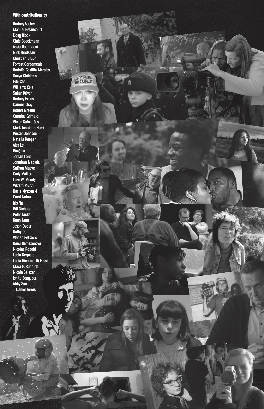 Back cover with list of contributors