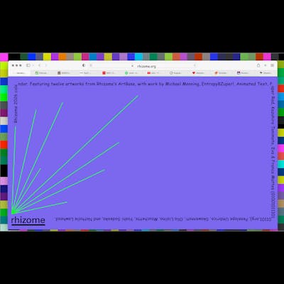 Rhizome 2026 printed wall calendar 