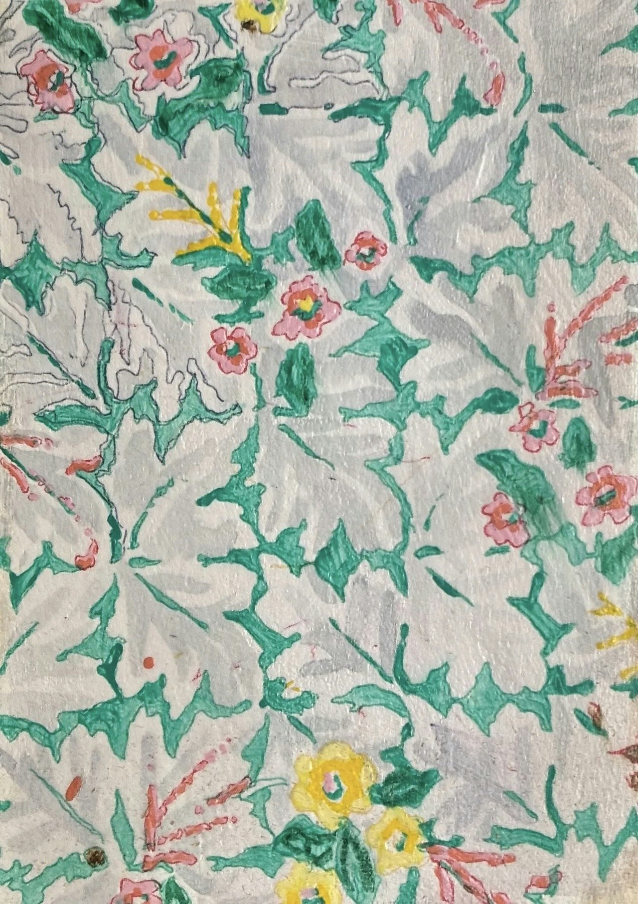 Detail. Representative image. Patterns are copied and repainted for each order.