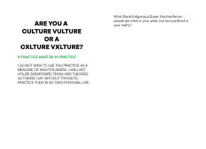 Are you a culture vulture or a cxlture vxlture?