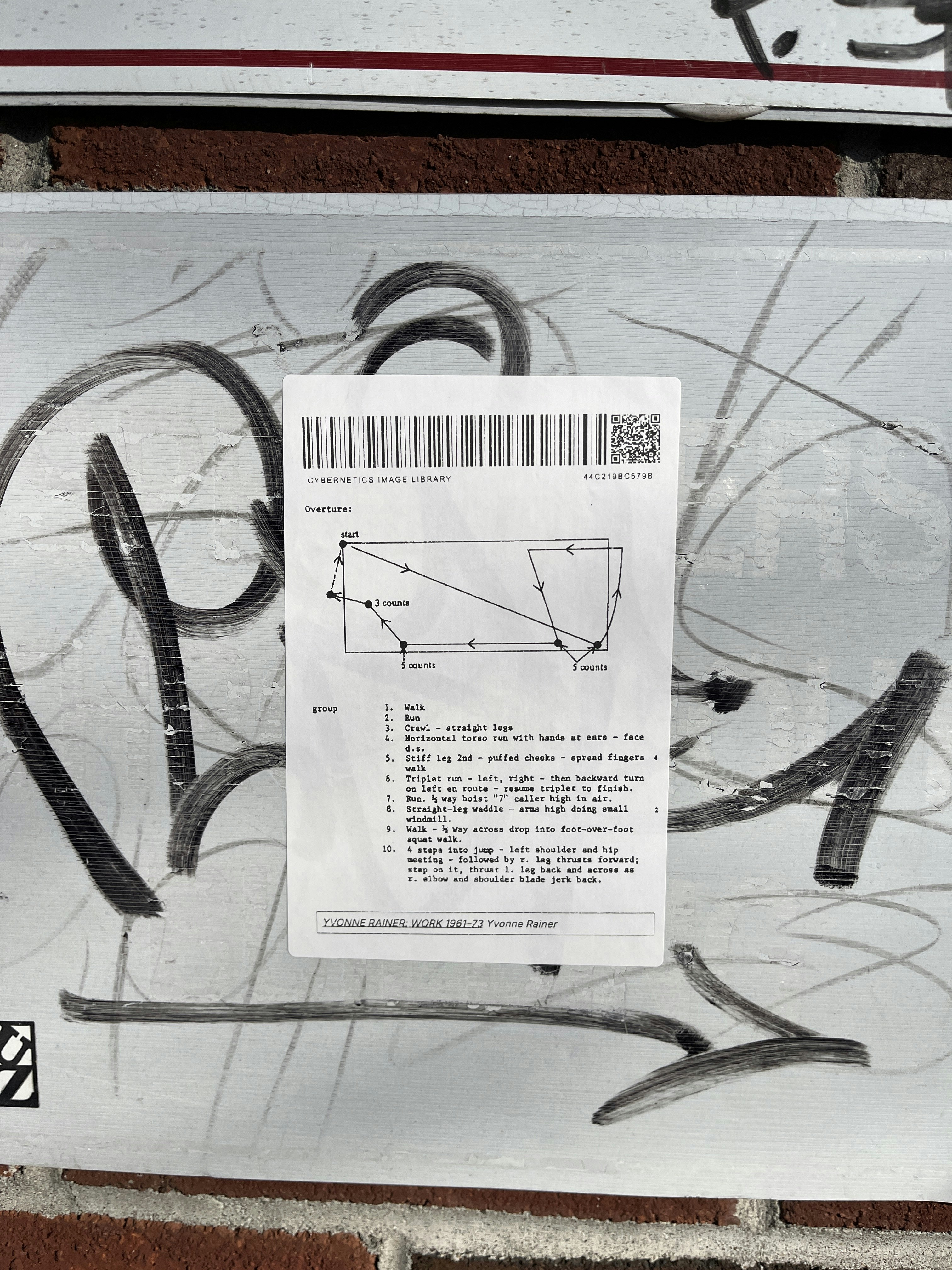 A sticker (v3) outside