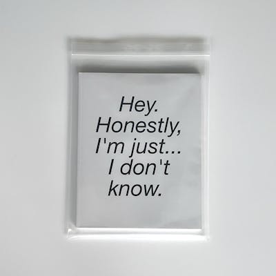 Hey. Honestly, I'm just...I don't know. 