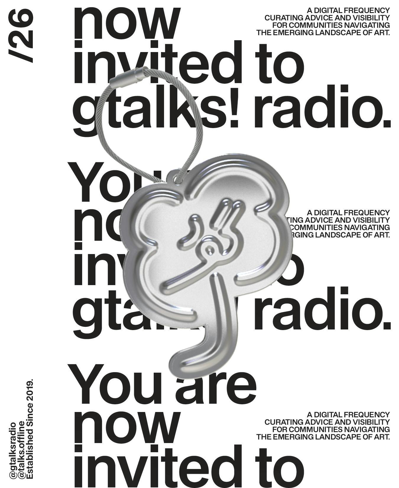 gtalks! radio Steel Wire Metal Keychain