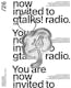 gtalks! radio Steel Wire Metal Keychain