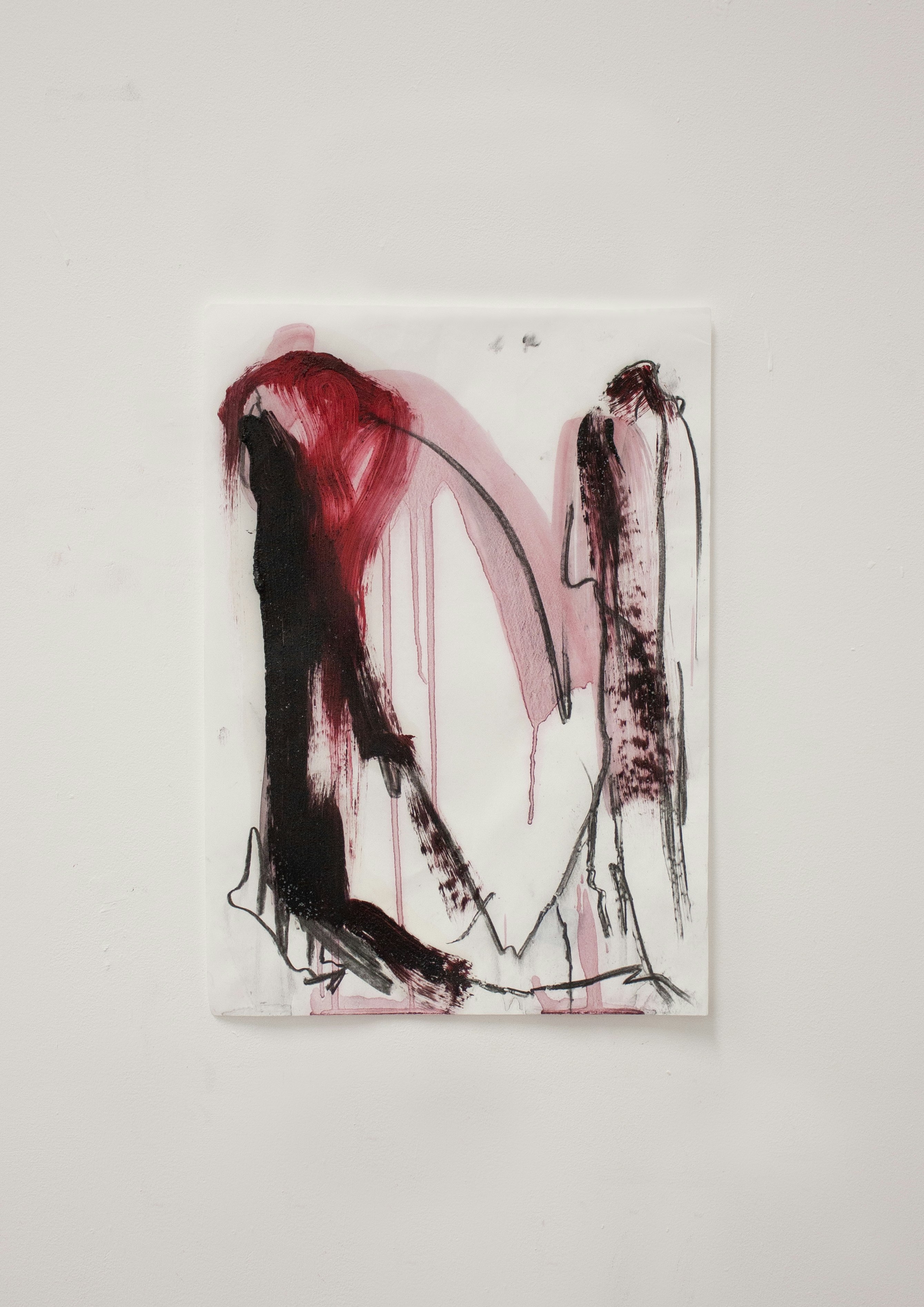 Image 4. Oil, salt and charcoal on 50gsm lining paper.