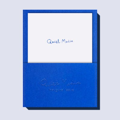 Quiet Media Inaugural Edition 