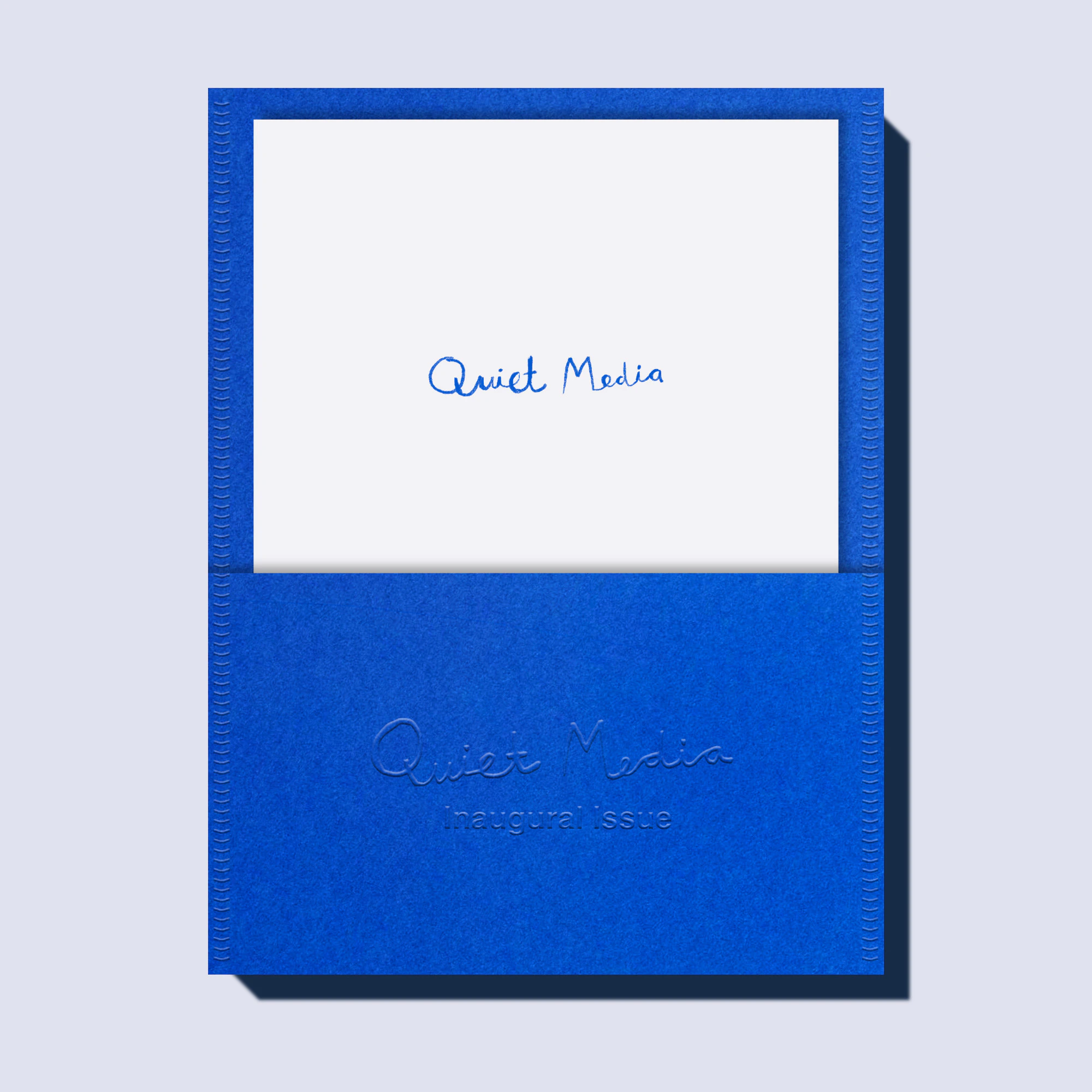 Quiet Media inaugural issue. A print zine exploring attention in our current media landscape