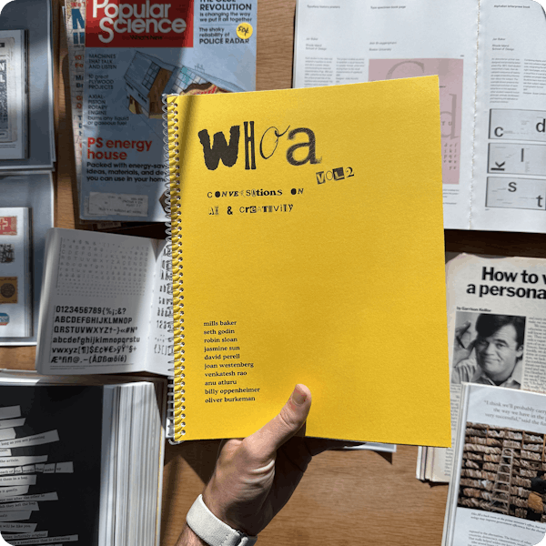 Whoa, Vol. 2: Conversations on AI × Creativity