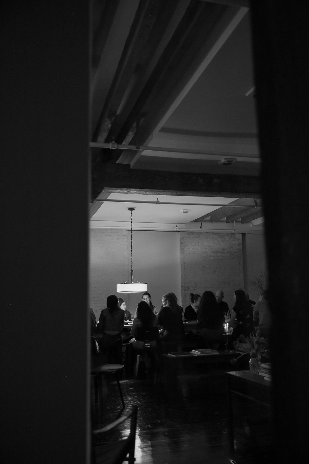 image from the second All Fours dinner, at Bon Studio. Photo by Samantha Hillman.