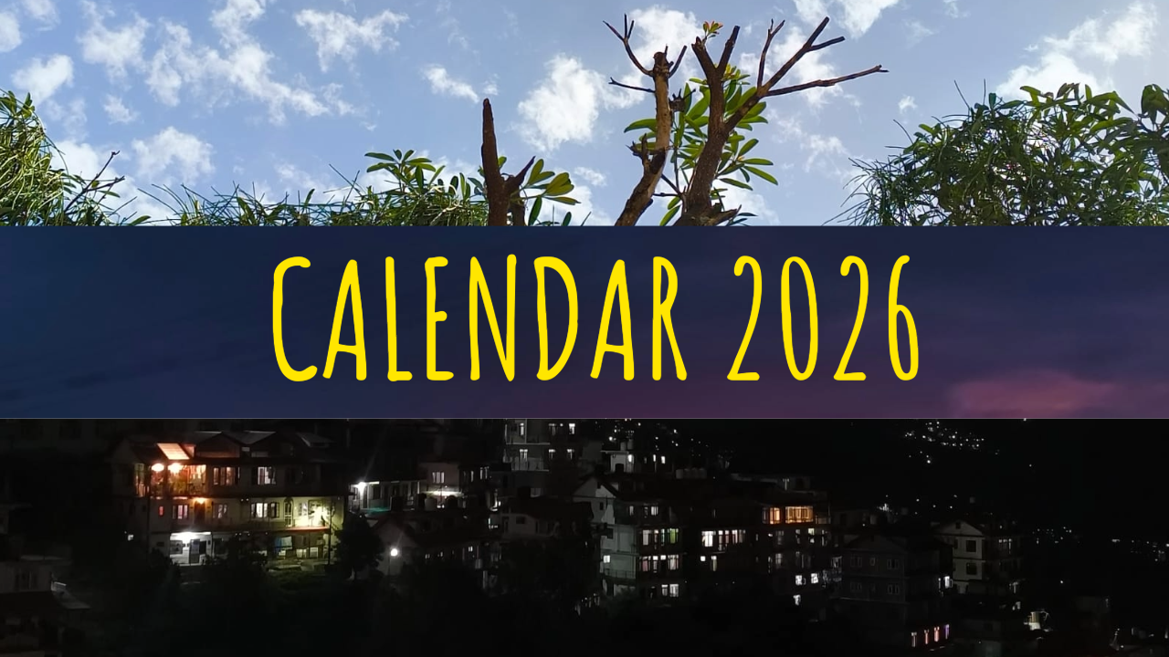 The dreamy calendar 2026.
