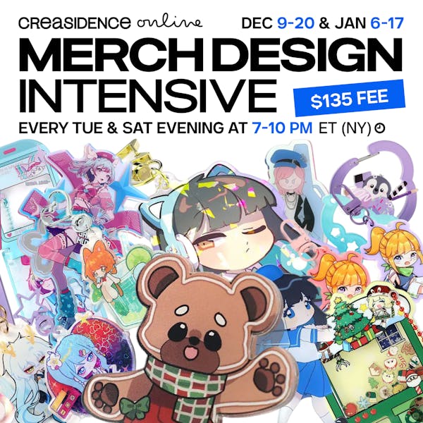 MERCH DESIGN INTENSIVE | Creasidence Online | Dec 9-20 & Jan 6-17