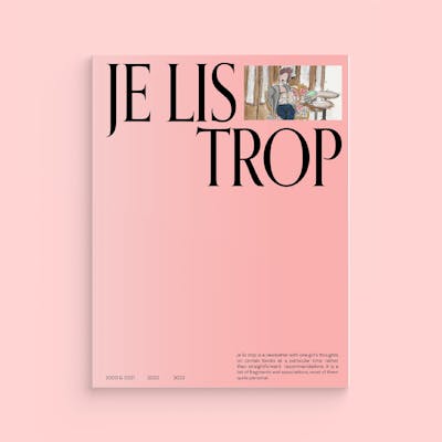 je lis trop magazine