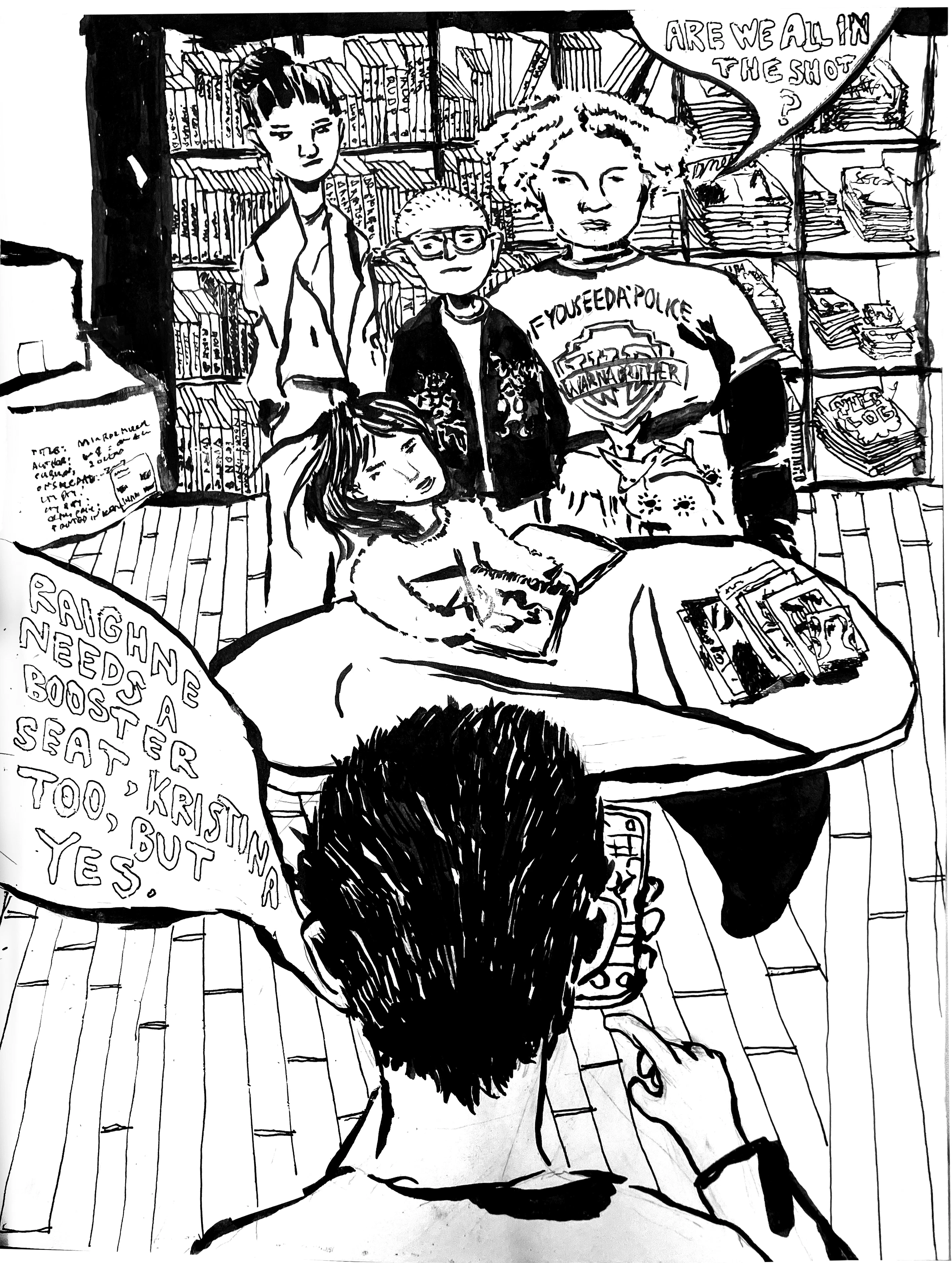 ^ 2dcloud team; L to R: Melissa Carraher, Kristina Tzekova, Raighne, Brianna Perry 