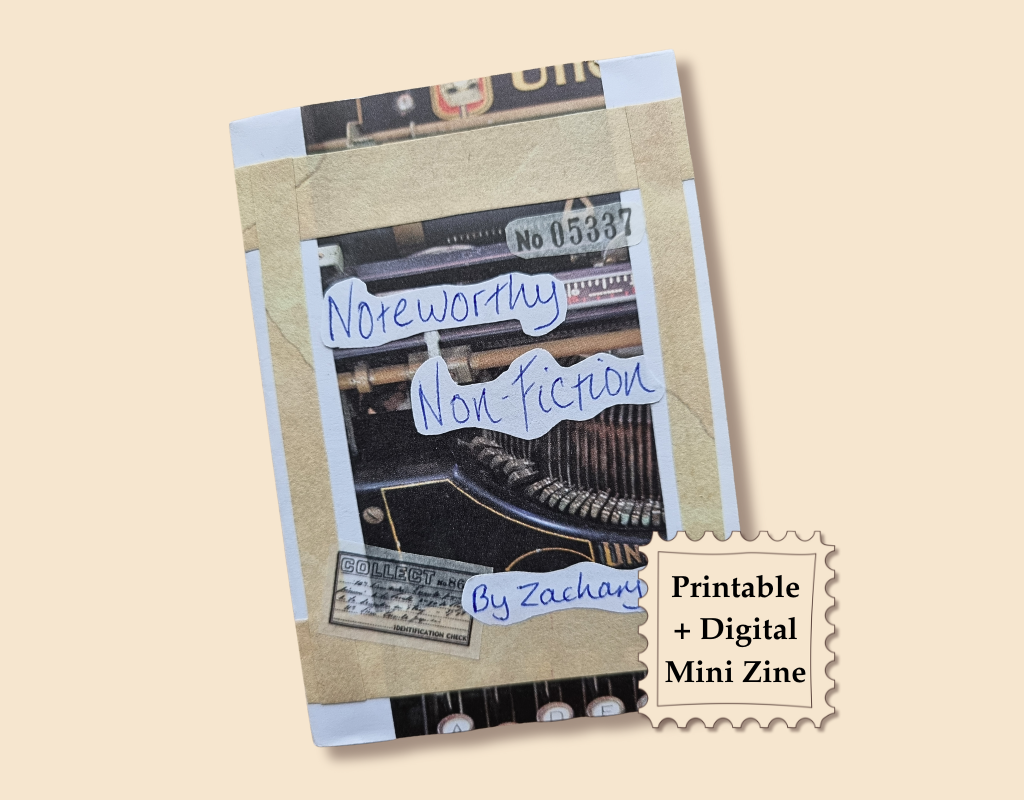 Noteworthy Non-Fiction: A Printable + Digital Mini Zine