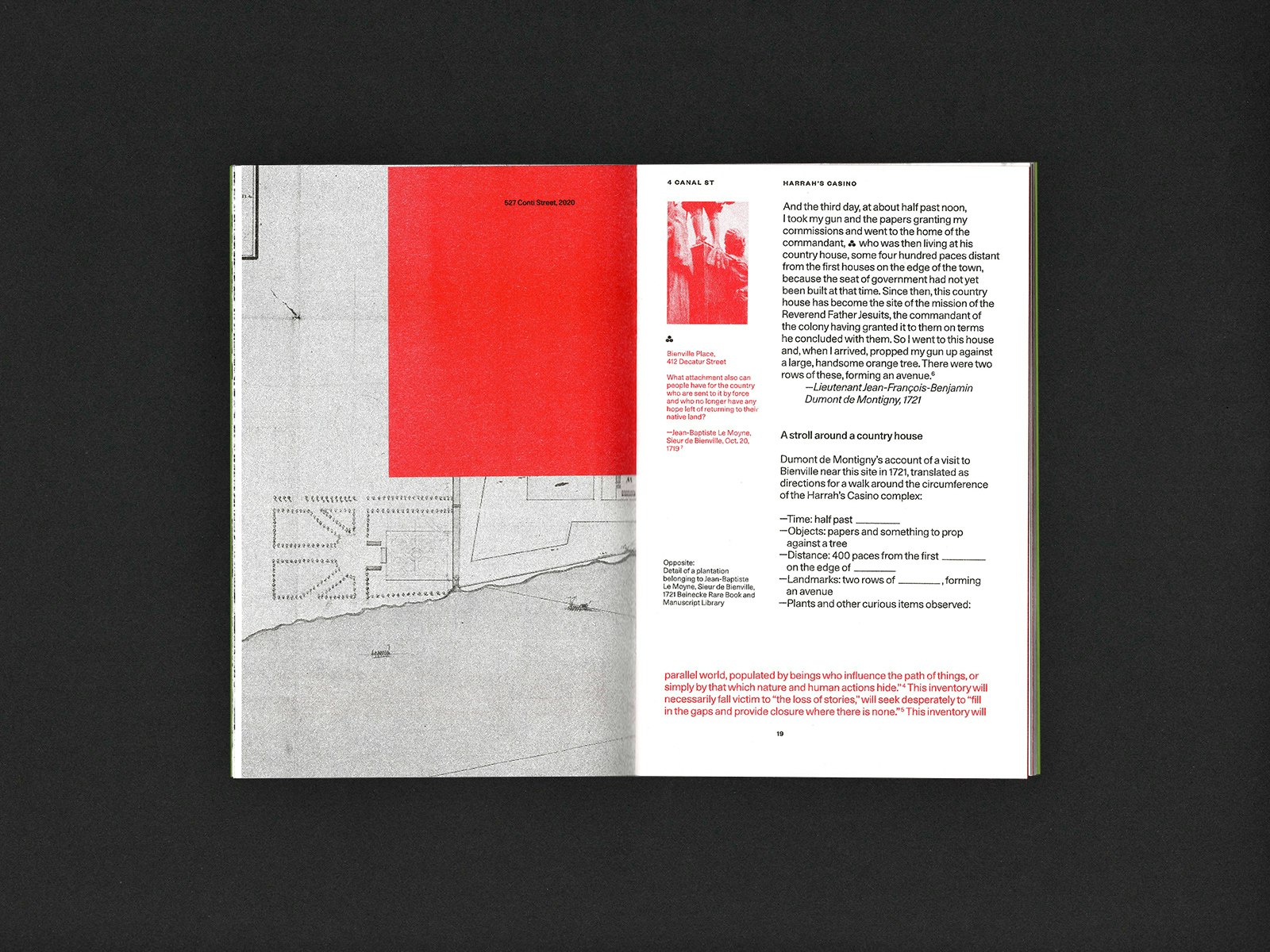 Reverse of Sub-page with photograph of location.