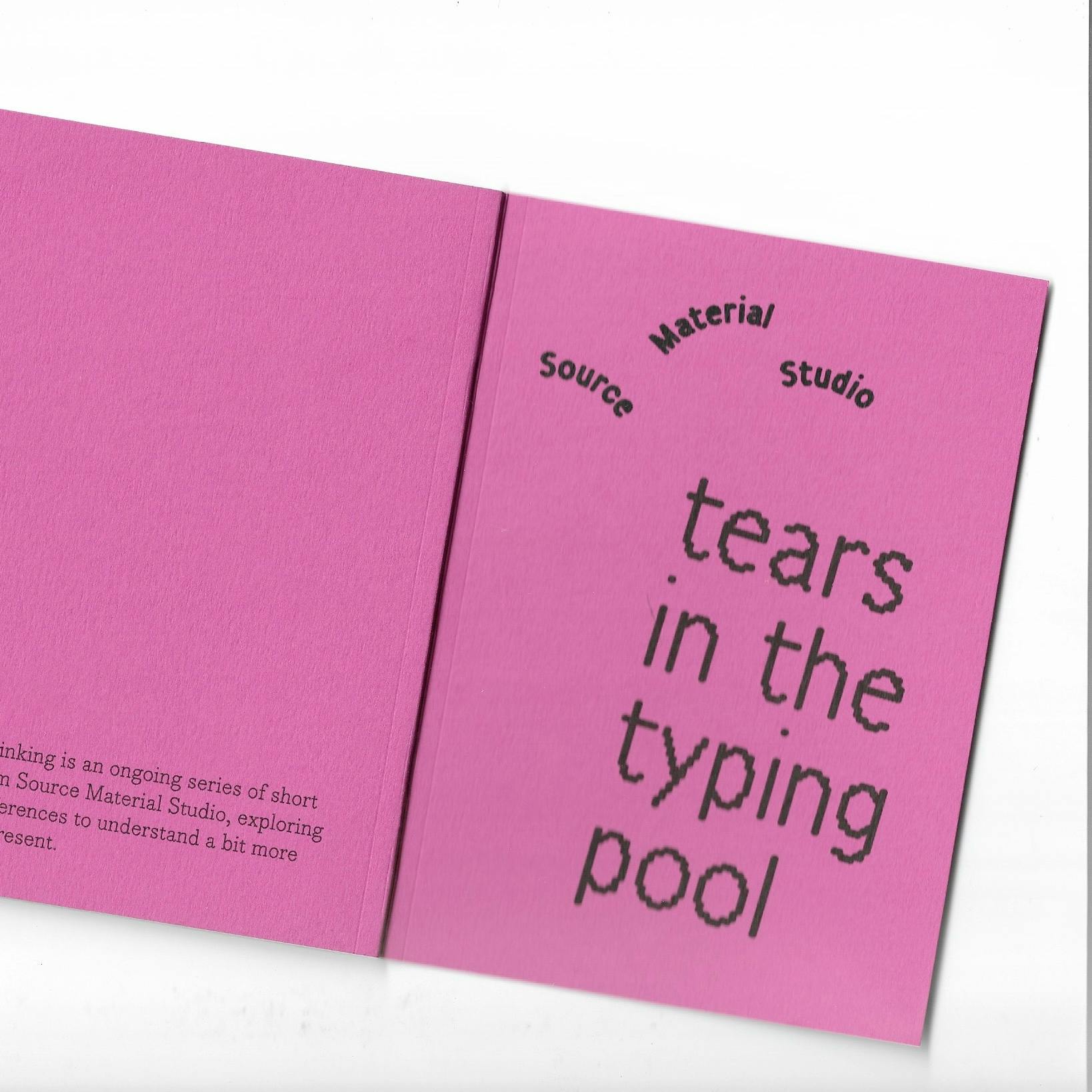 Tears in the Typing Pool