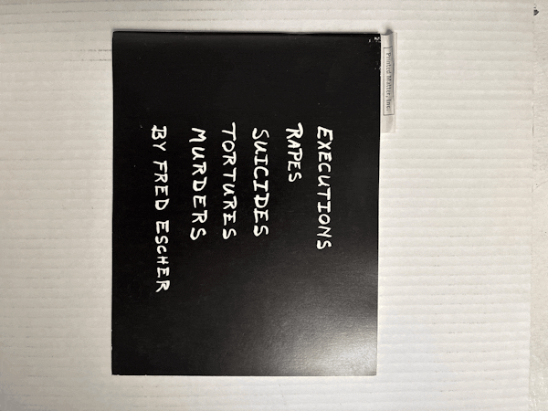 The Artists' Books of Fred Escher