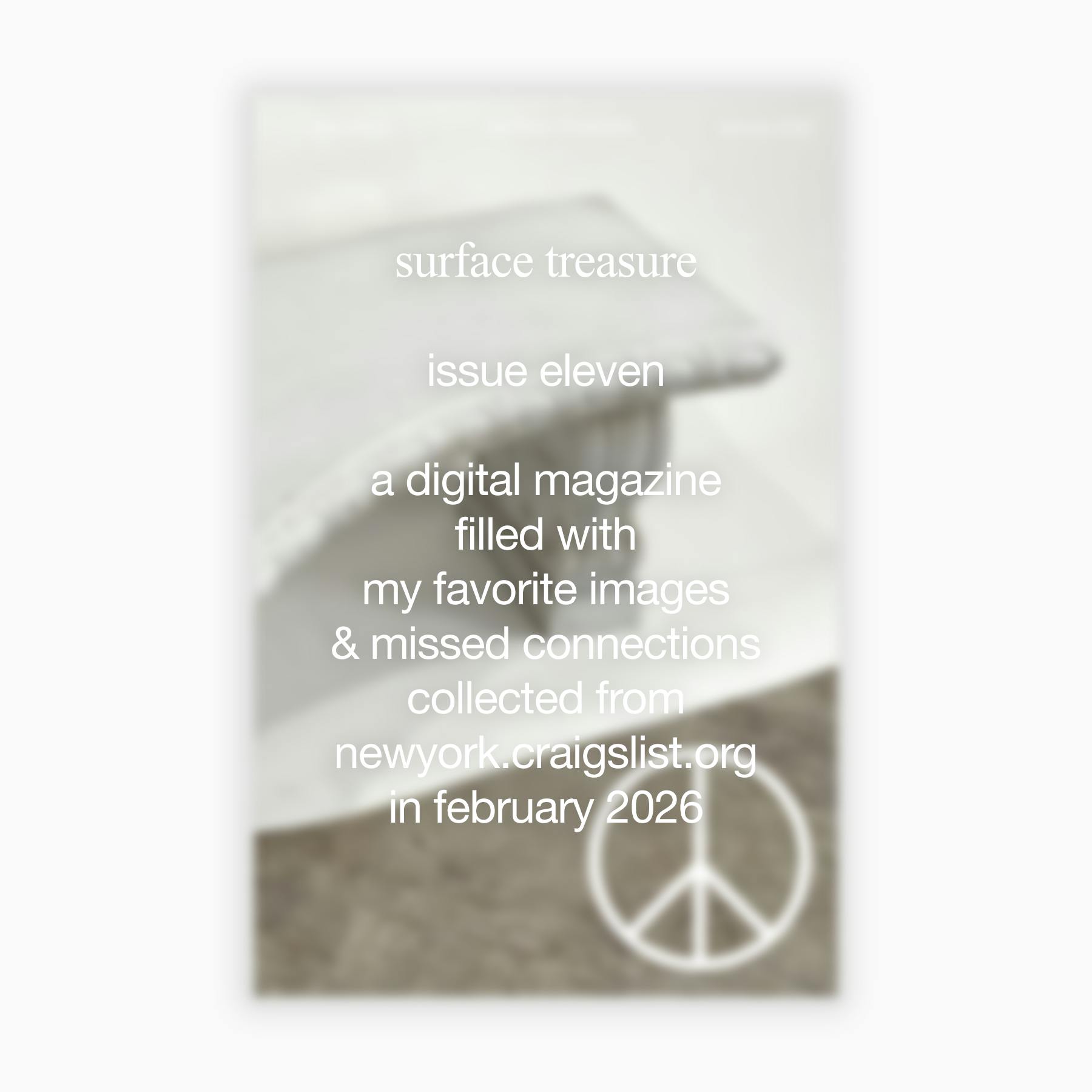 surface treasure - issue eleven