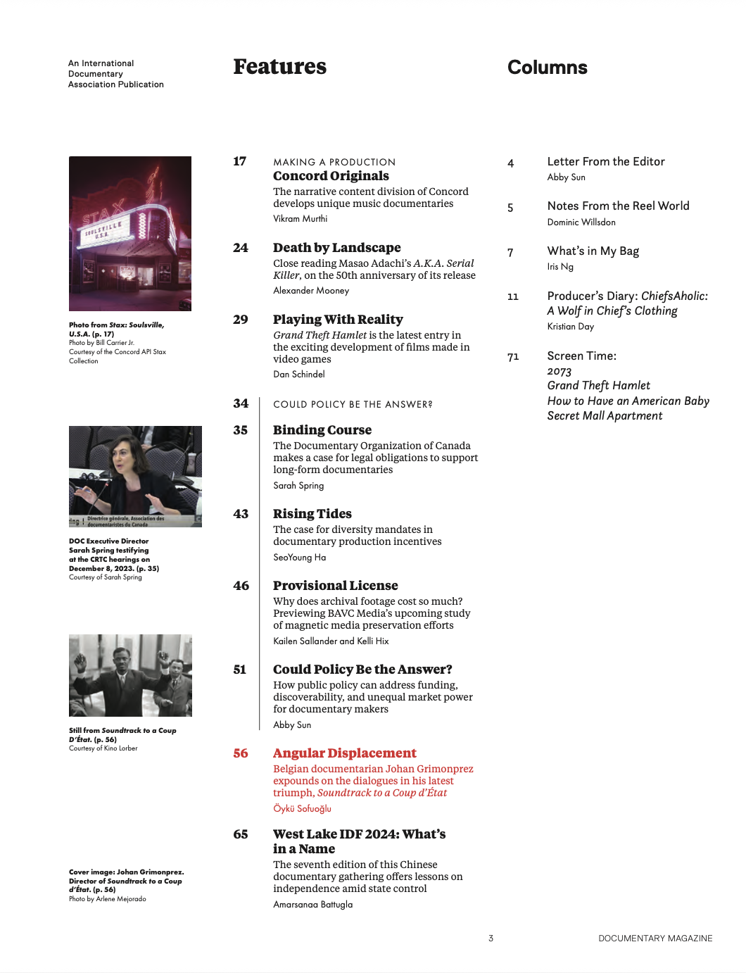 Table of Contents
