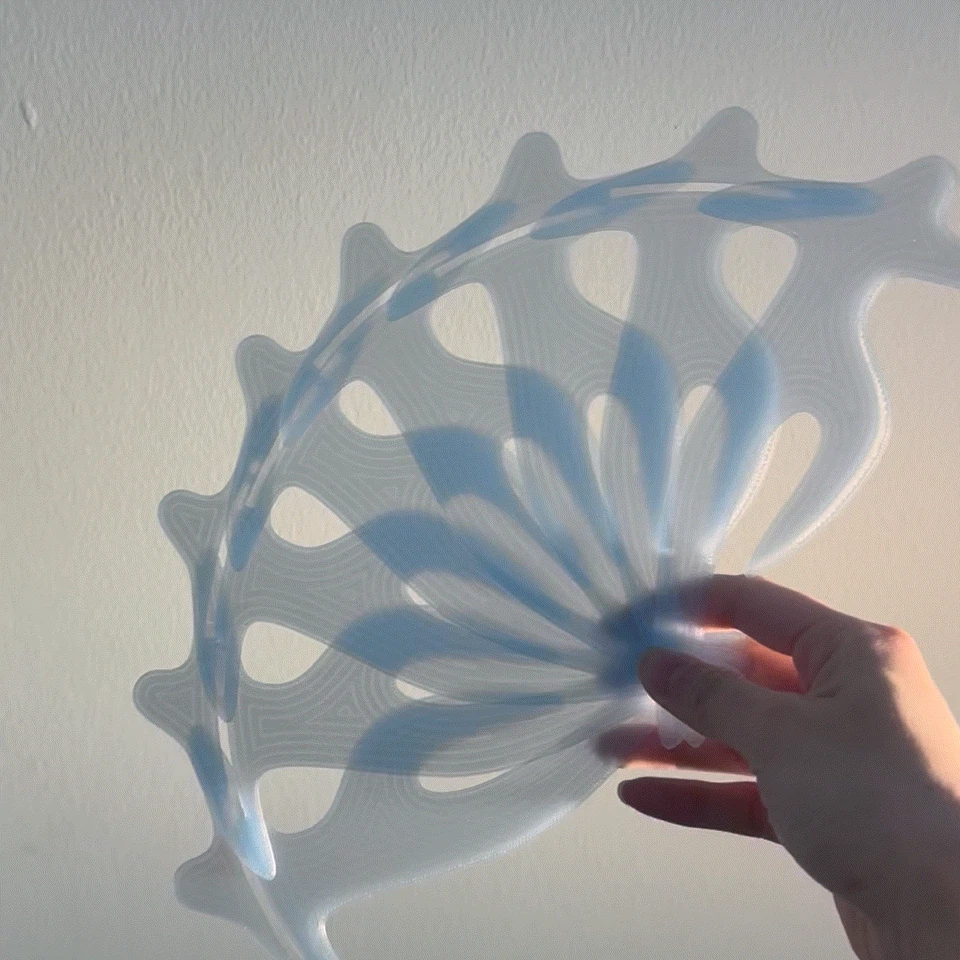 Clear Blue with Pattern