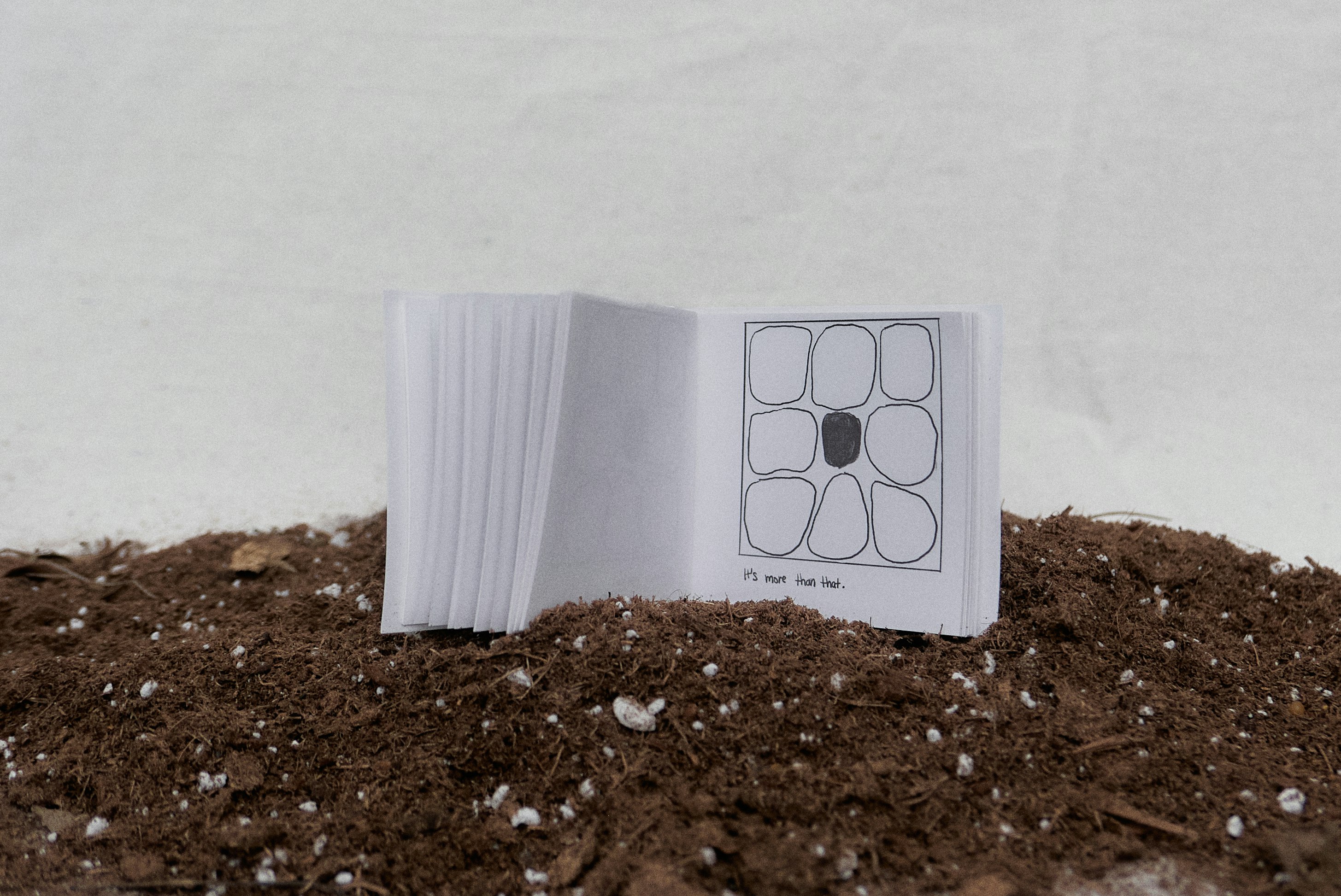 ⚫ by Serena Eom: about a small black circle trying to find its way