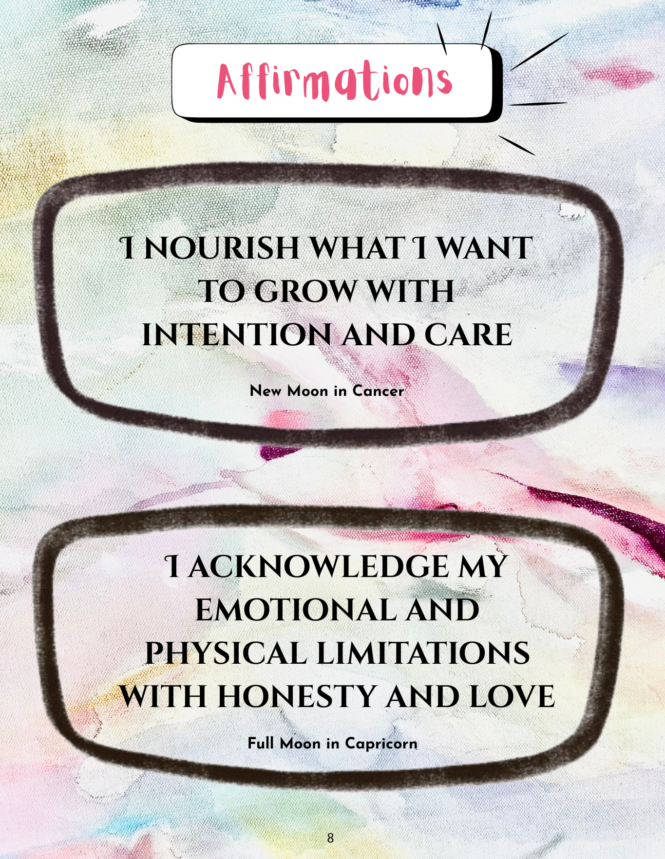 Compassionate affirmations you can print or create your own!