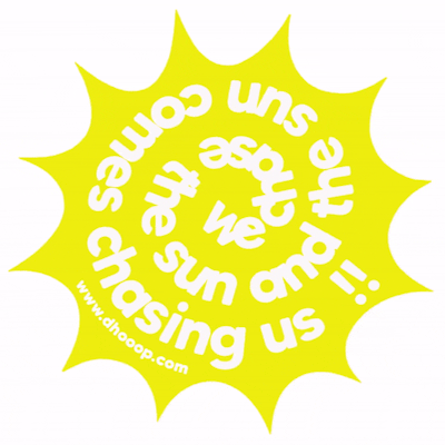 Stickers - धूप (dhooop) - meaning sun ☀ 
