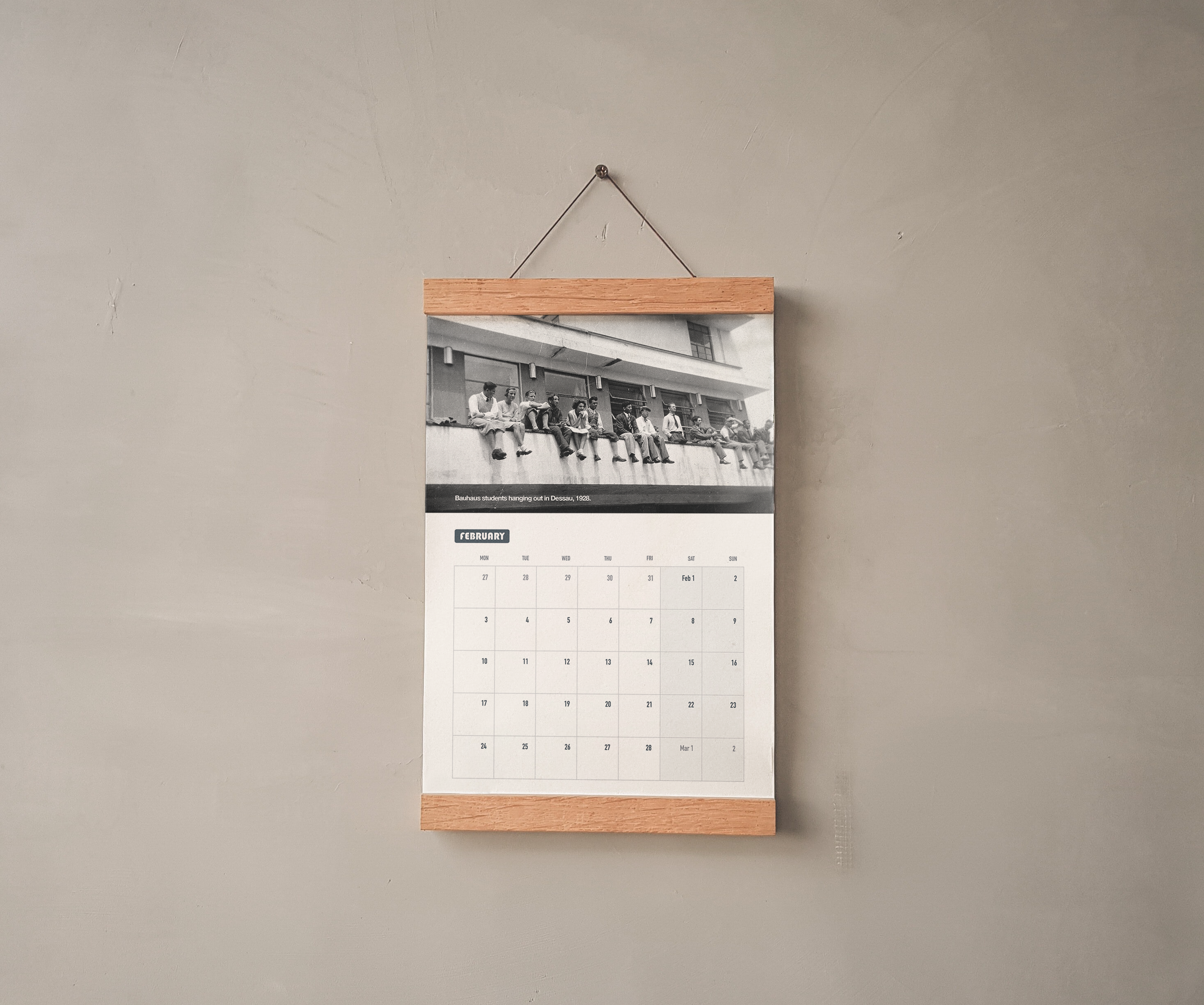 2025 calendar, Bauhaus edition.