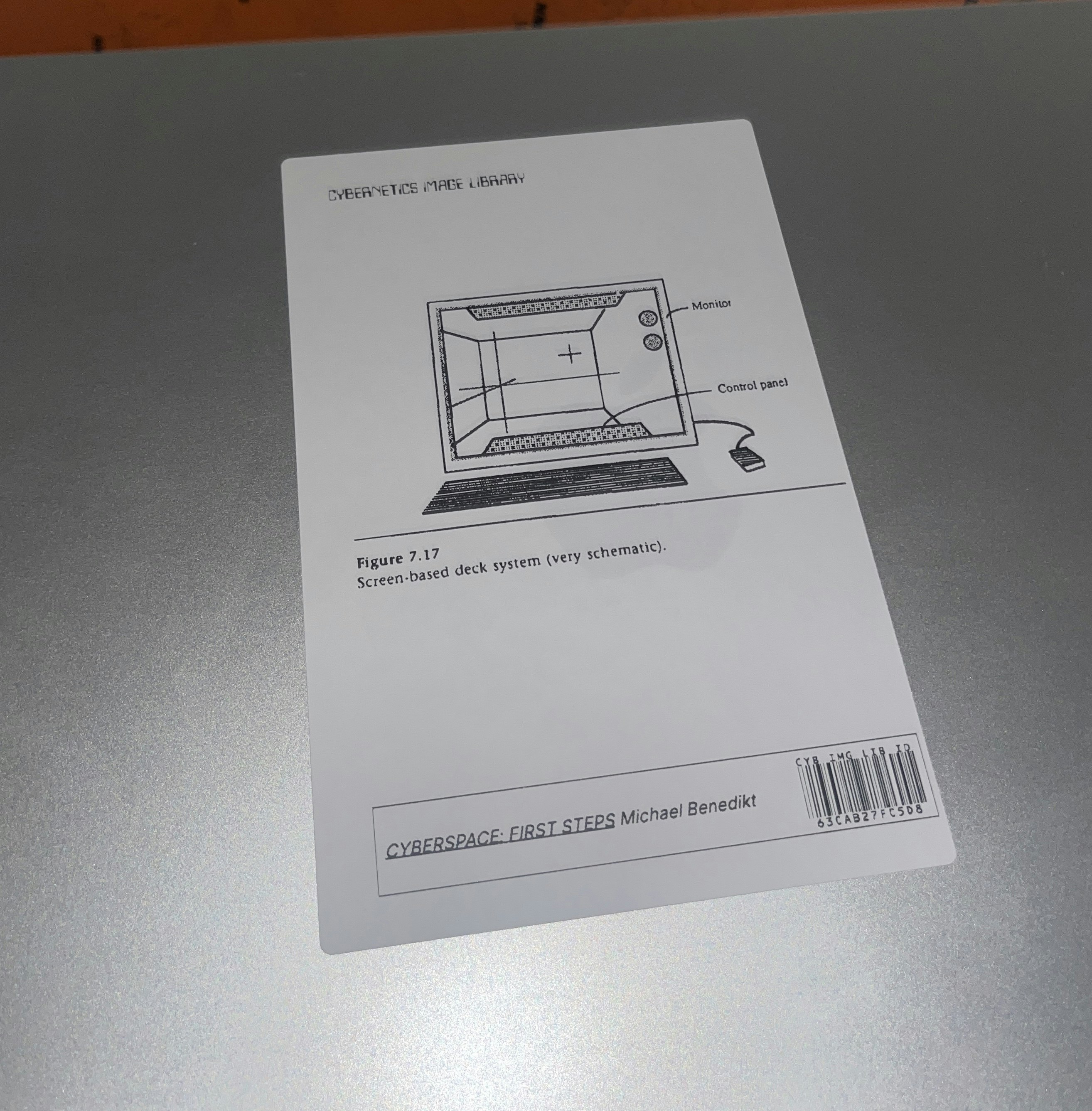 A sticker on a laptop