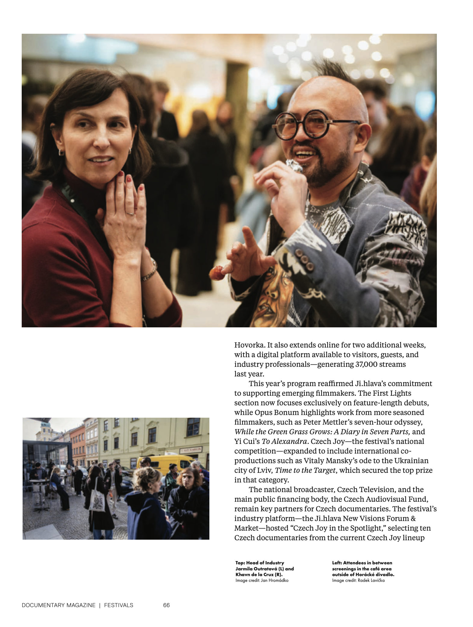 Excerpt from Botagoz Koilybayeva's festival dispatch from Ji.hlava