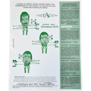 InterAccess Presents Some . . . Interactive Artists