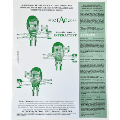 InterAccess Presents Some . . . Interactive Artists