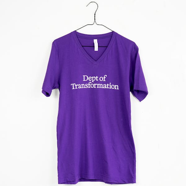 Purple V-Cut DOT Shirt