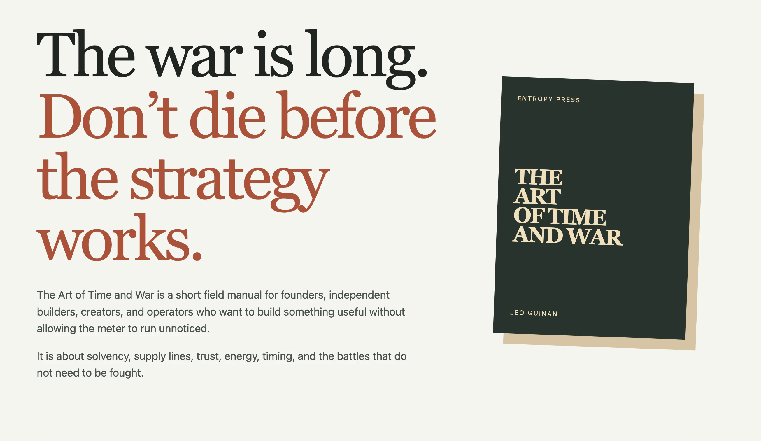 The first rule of the time war: don't die.