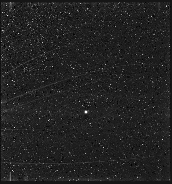 Earth swimming in a sea of stars amidst the Milky Way